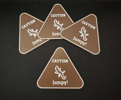Cartello Decorativo "Caution Jumpy"