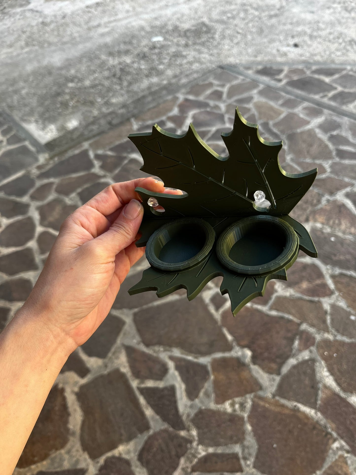Porta Ciotole A Forma Di Foglia Con Ventose