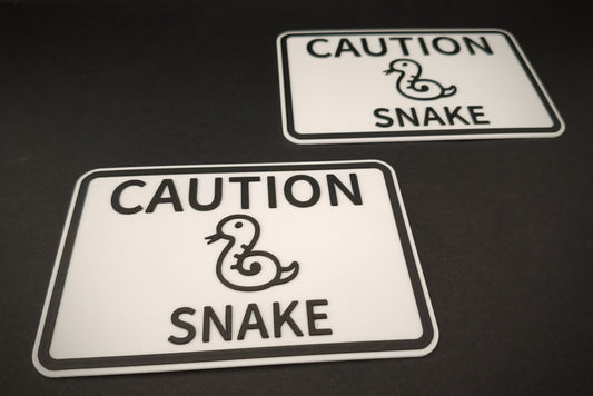 Cartello Decorativo "Caution Snake"
