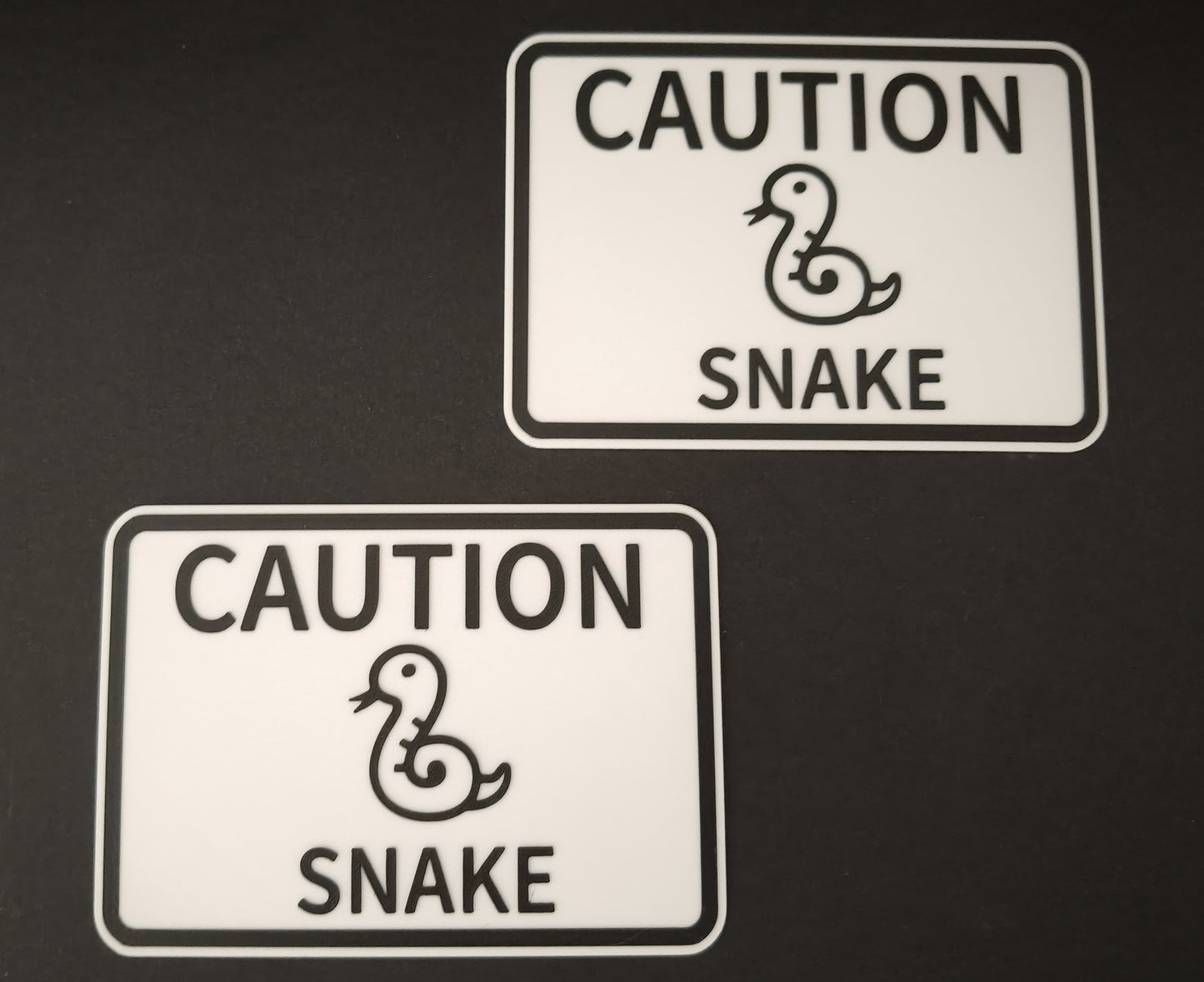 Cartello Decorativo "Caution Snake"